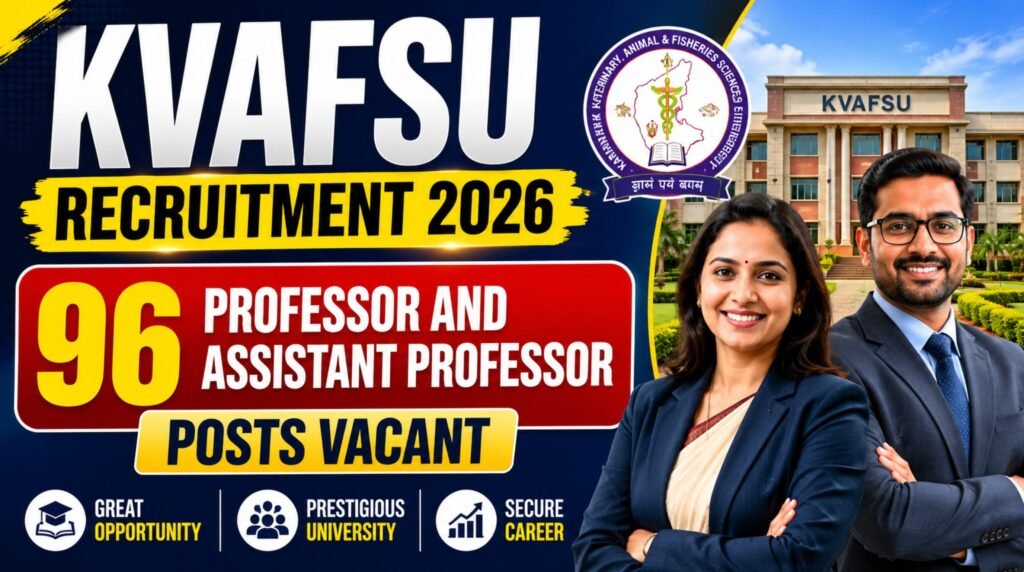 KVAFSU Recruitment 2026
