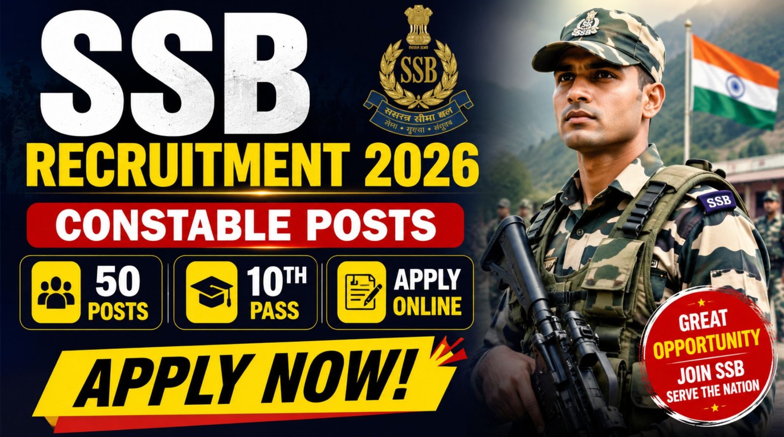 SSB Recruitment 2026